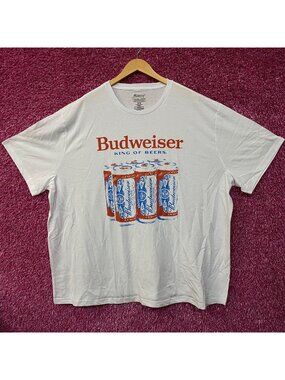 Budweiser King of Beers Six Pack Graphic T-Shirt 3XB